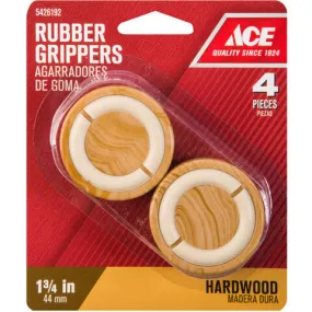 Ace Rubber Caster Cup Brown Round 1-3/4 in. W 4 pk