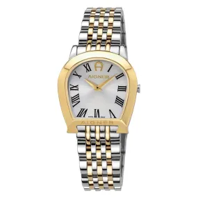 Aigner Alessandria Ladies Watch Stainless Steel With Gold Plated Case