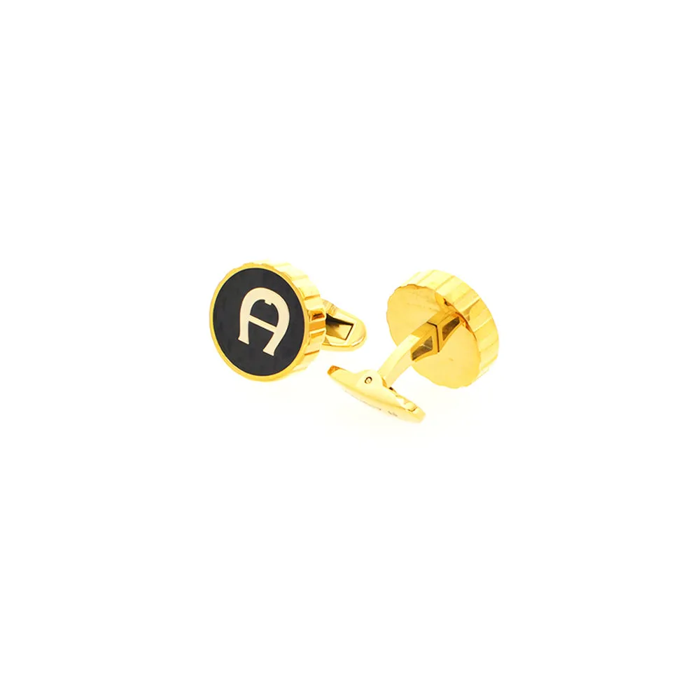 Aigner Cufflink Gold Plated