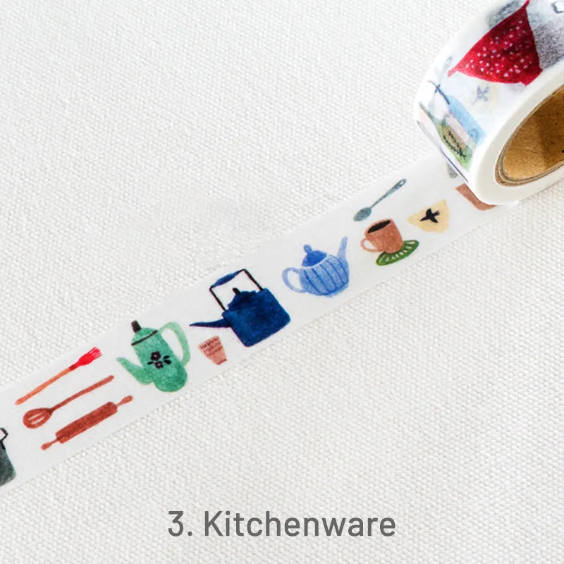 AIUEO Cartoon Animal Plant Fashion People Washi Tape