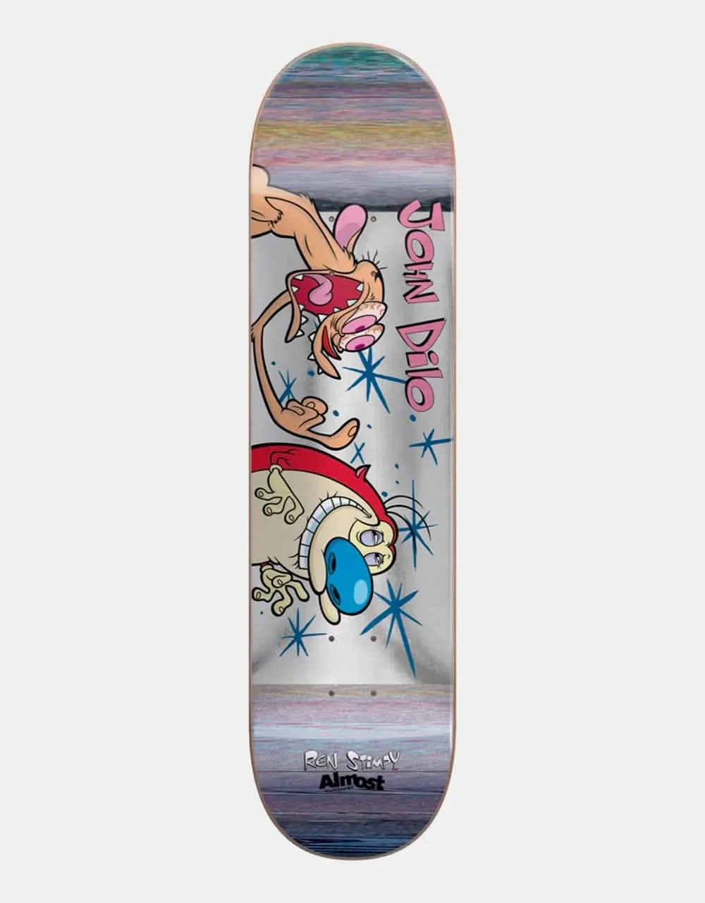 Almost x Ren & Stimpy Dilo Fingered R7 Skateboard Deck - 8.375