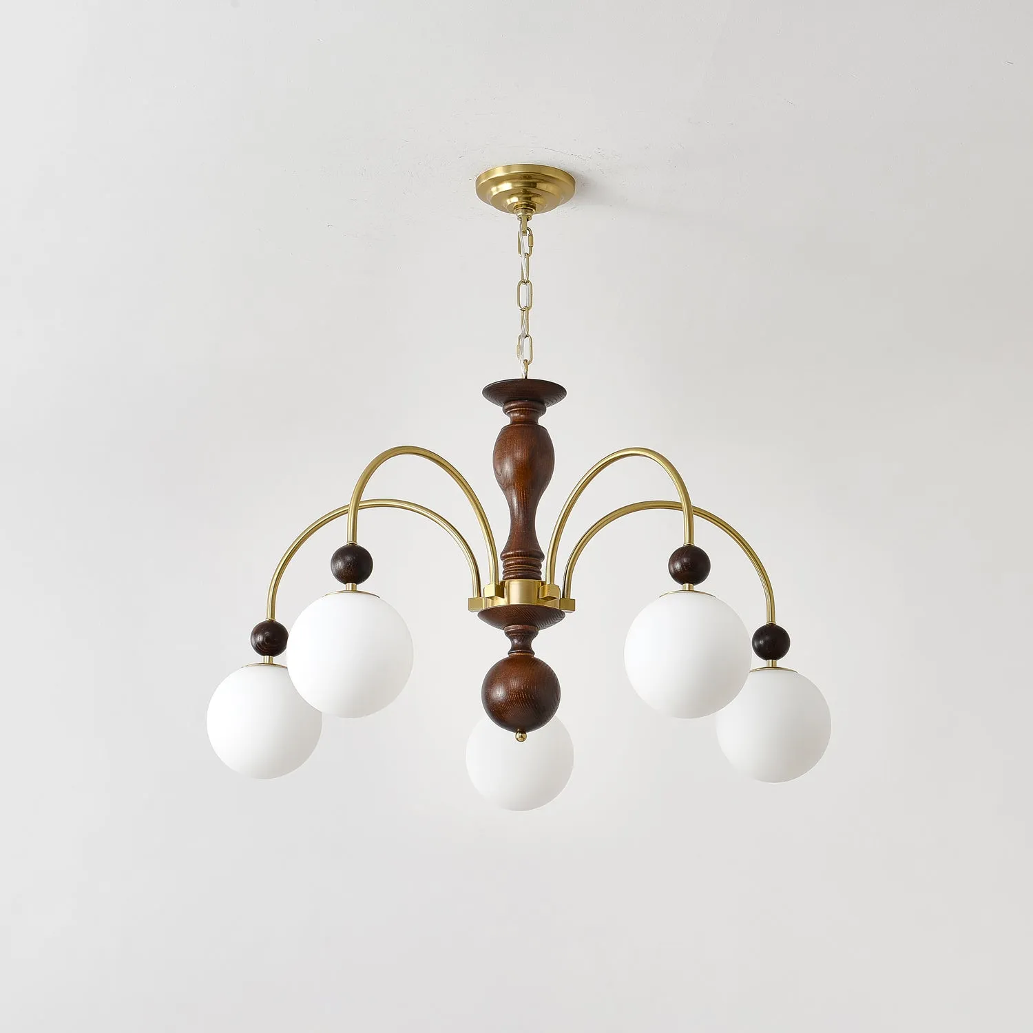 Archway Walnut Color Chandelier