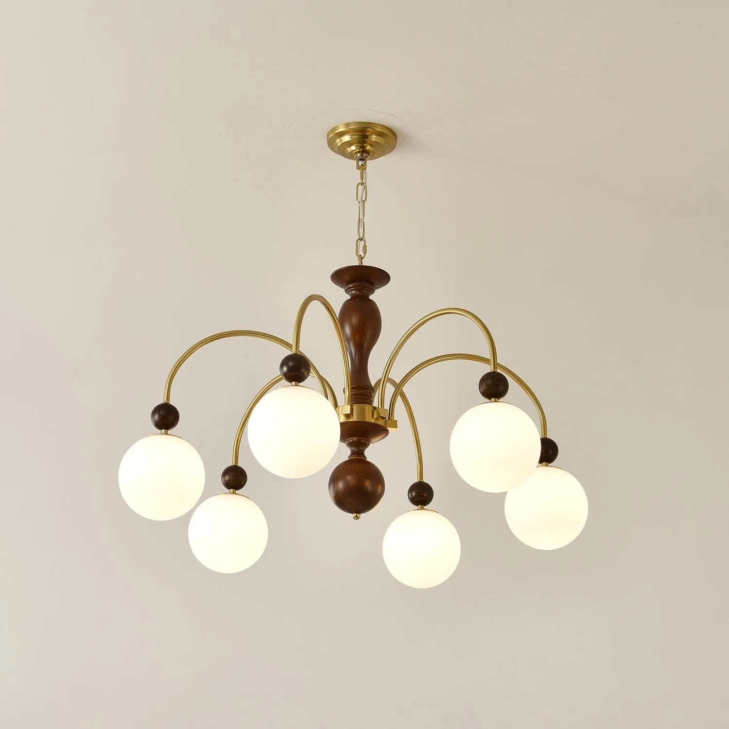 Archway Walnut Color Chandelier