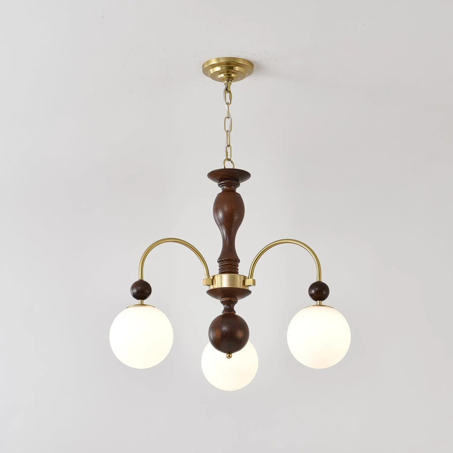 Archway Walnut Color Chandelier