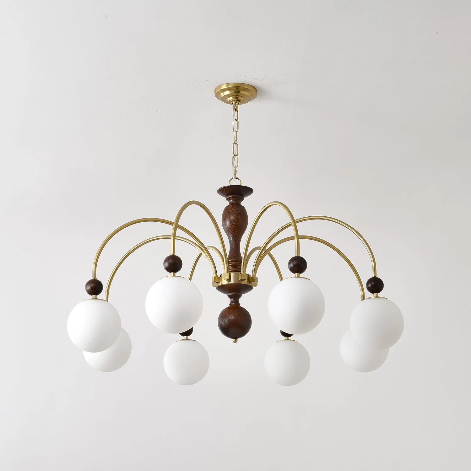 Archway Walnut Color Chandelier