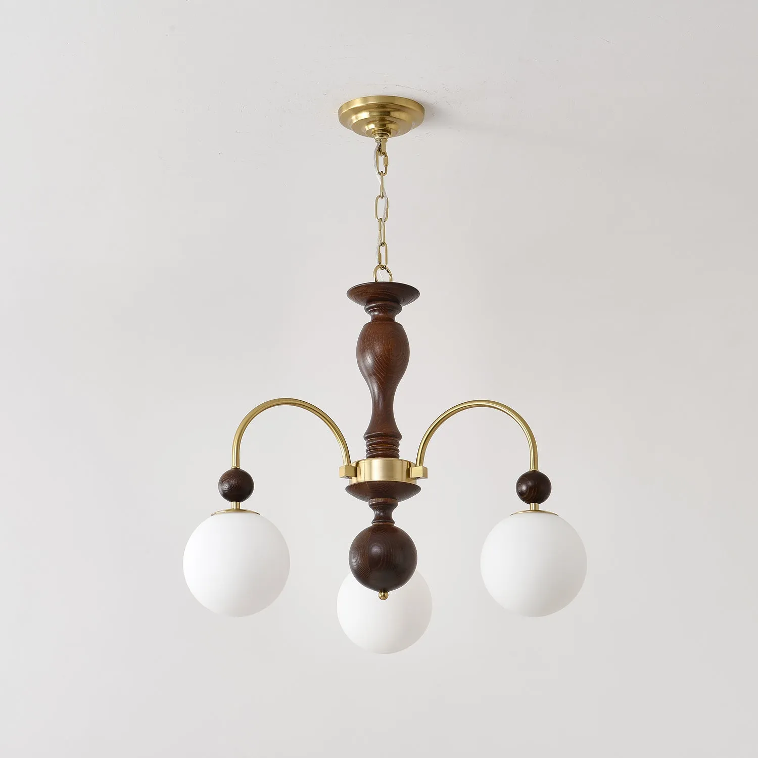 Archway Walnut Color Chandelier