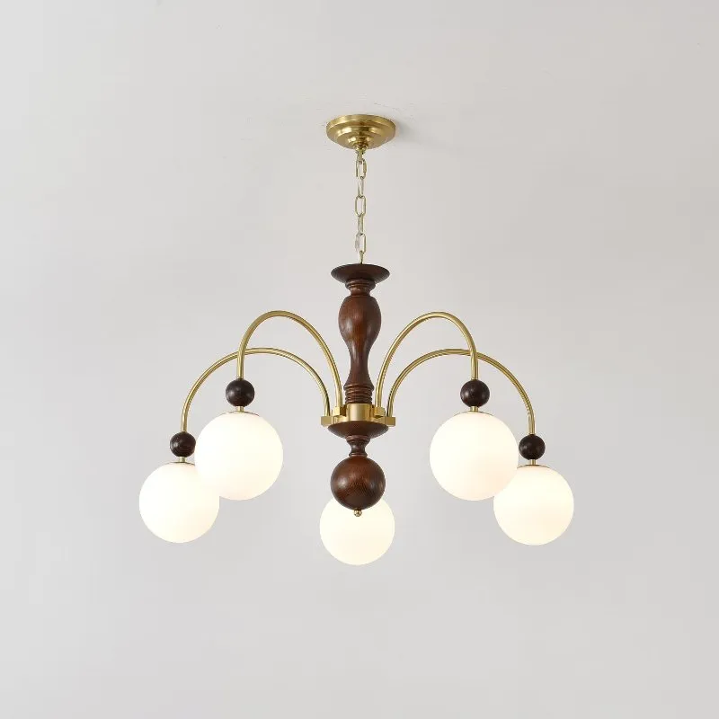 Archway Walnut Color Chandelier