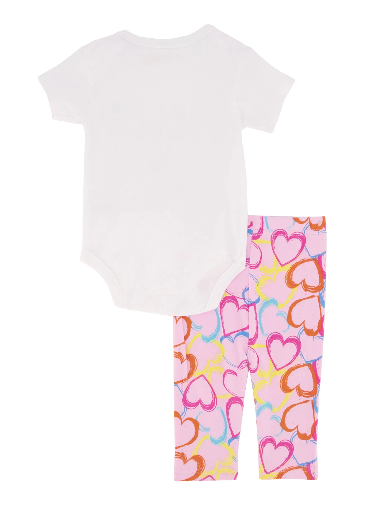 Baby Girls 0-9M Fierce Glitter Graphic Bodysuit and Pants