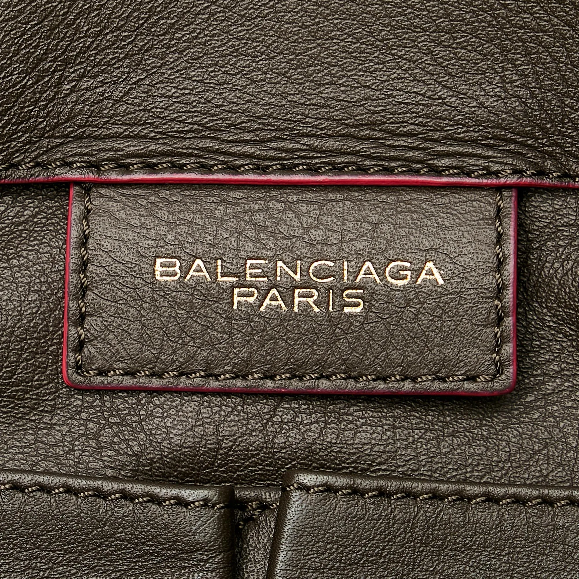 Balenciaga Papier A4 Leather Zip-Around Tote