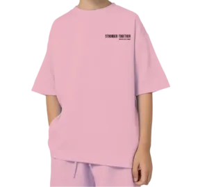 Batta Kids Oversized Soft T-Shirt Light Pink