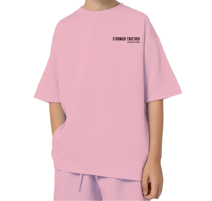 Batta Kids Oversized Soft T-Shirt Light Pink