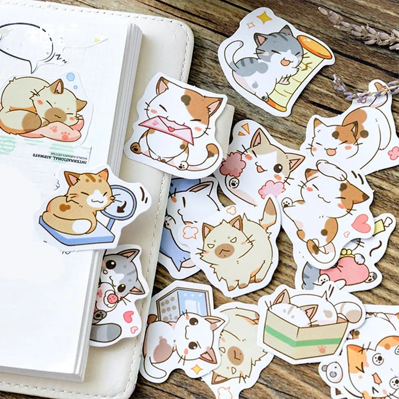 Be My Cat Cartoon Self-adhesive Stickers