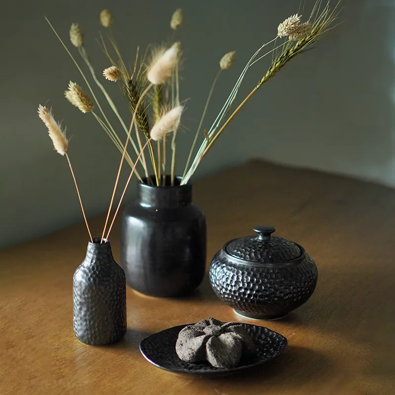 Black Ceramic Jar - Sale Homewares