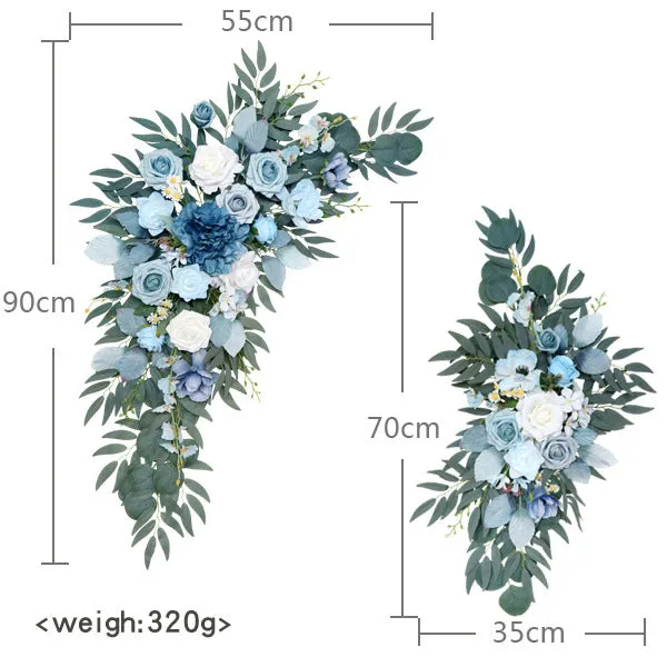 Blue Flower Set for Wedding Party Decor