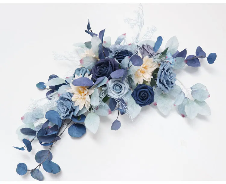 Blue Leave Arch Flowers for Wedding Party Decor