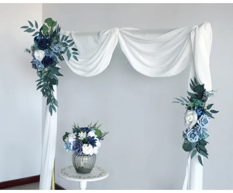 Blue Rose Arch Flowers for Wedding Party Decor