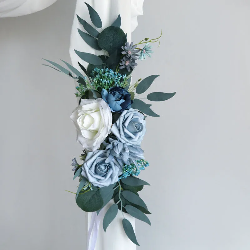 Blue Rose Arch Flowers for Wedding Party Decor