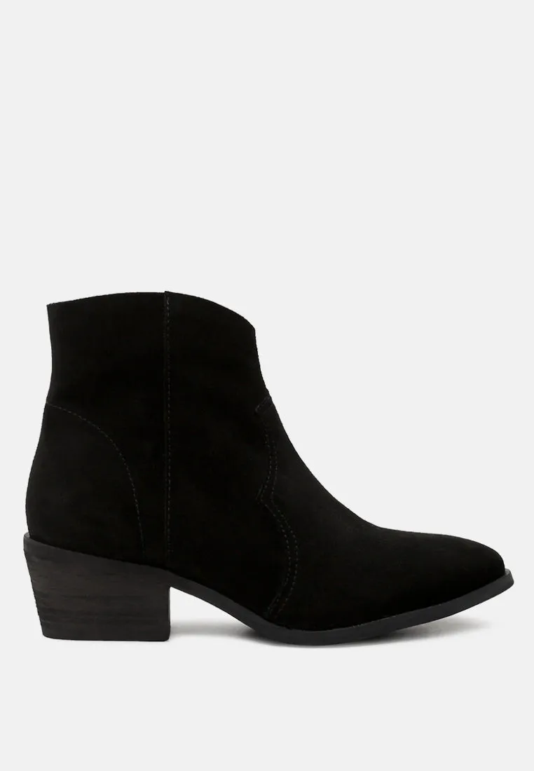 BRISA Black Ankle Boots