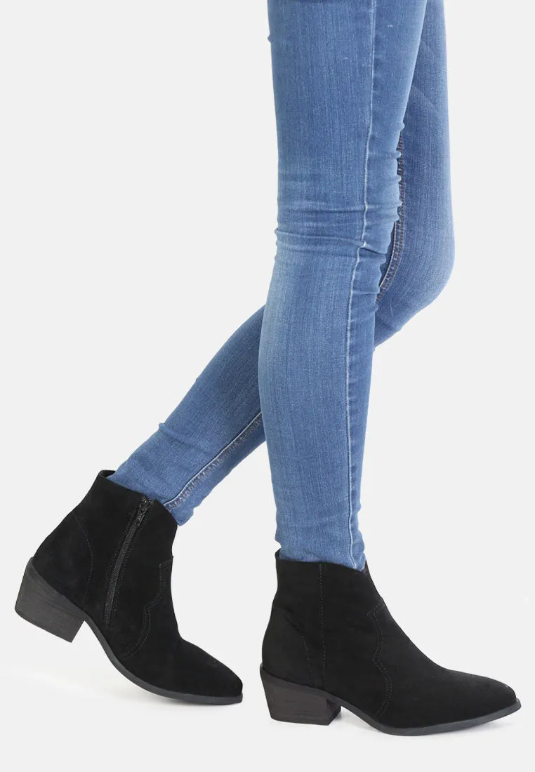 BRISA Black Ankle Boots