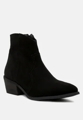 BRISA Black Ankle Boots