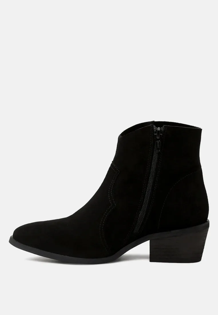 BRISA Black Ankle Boots