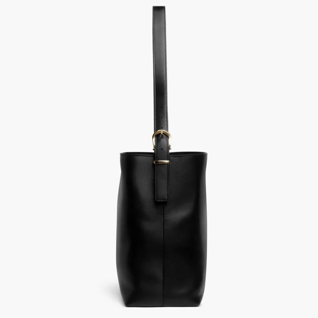 Bucket Bag | Black & Gold