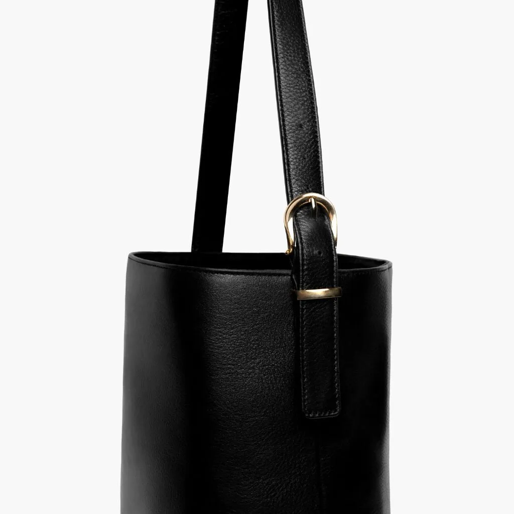 Bucket Bag | Black & Gold