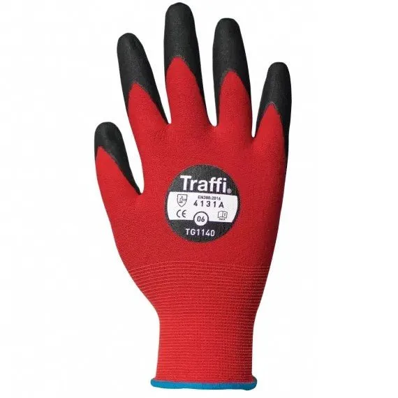 Carbon Neutral Gloves Traffi LXT Nitrile Palm PK 10 Pair