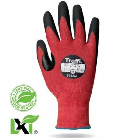 Carbon Neutral Gloves Traffi LXT Nitrile Palm PK 10 Pair