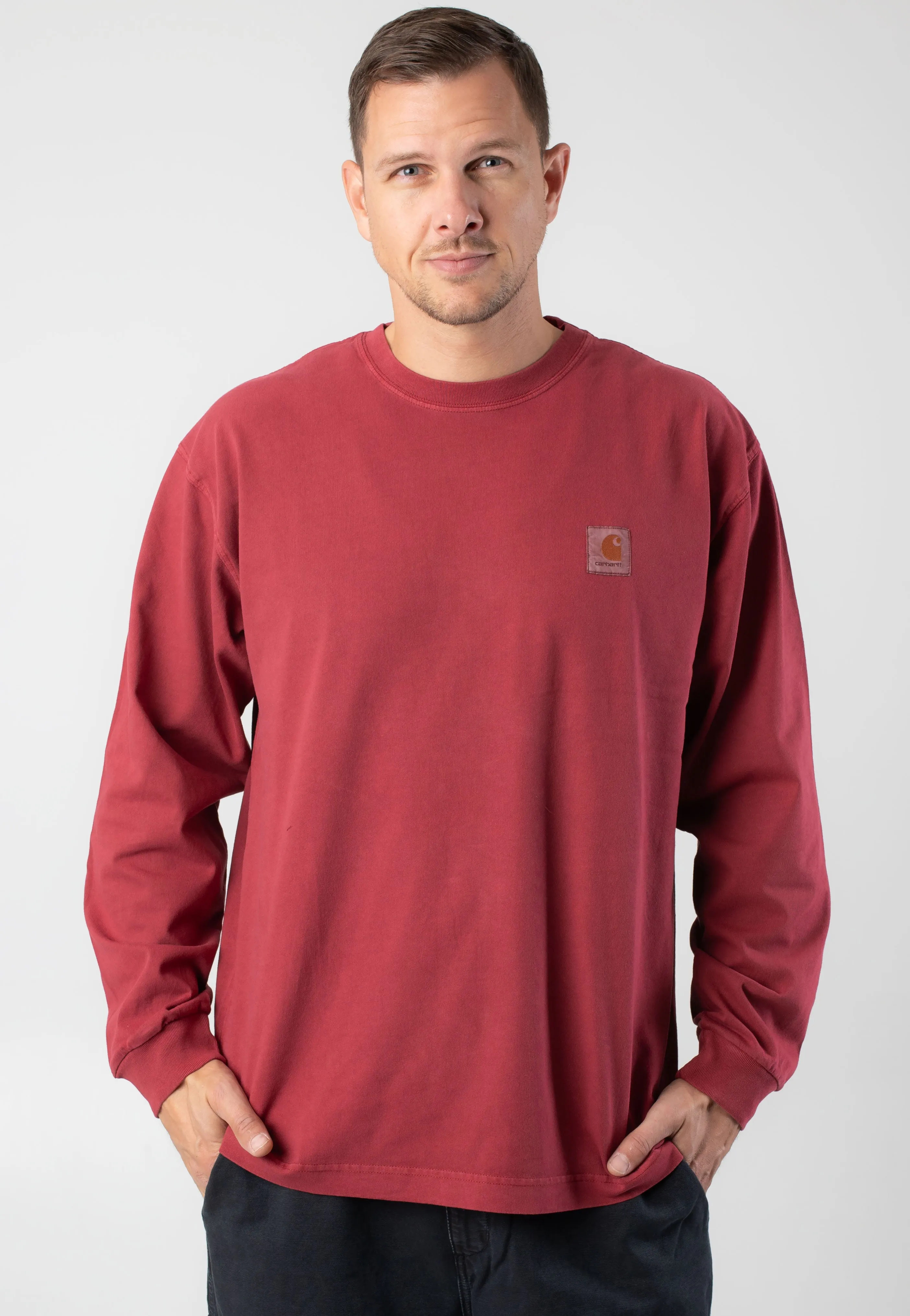 Carhartt WIP - Vista Garment Dyed Scarlet - Longsleeve