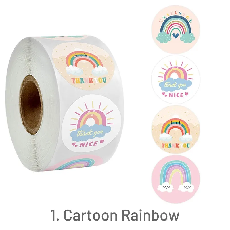 Cartoon Bear Round Label Tape