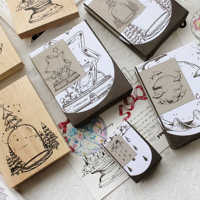 Cartoon Crystal Ball Rubber Stamp