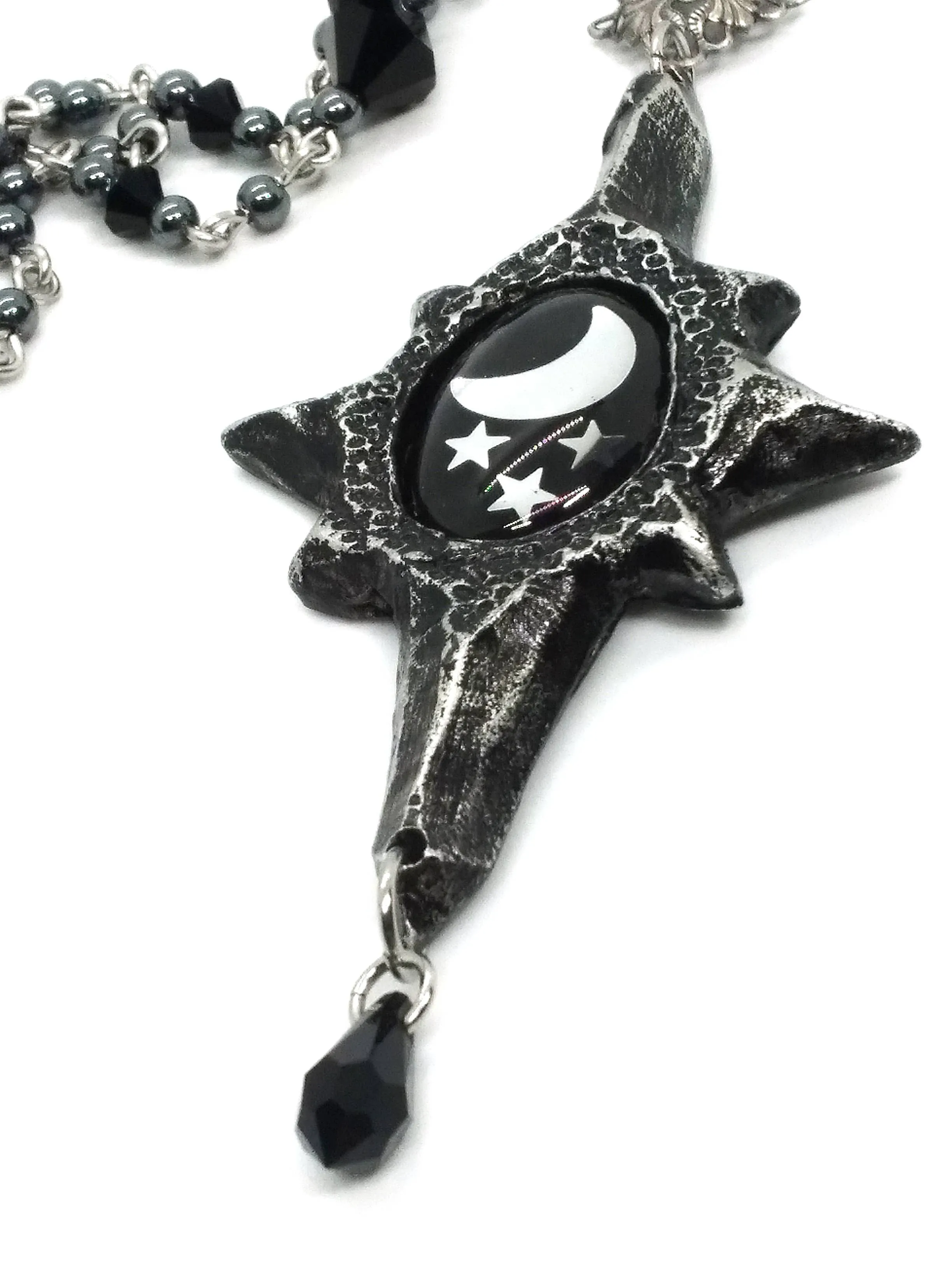 Celestial Moon and Stars Necklace