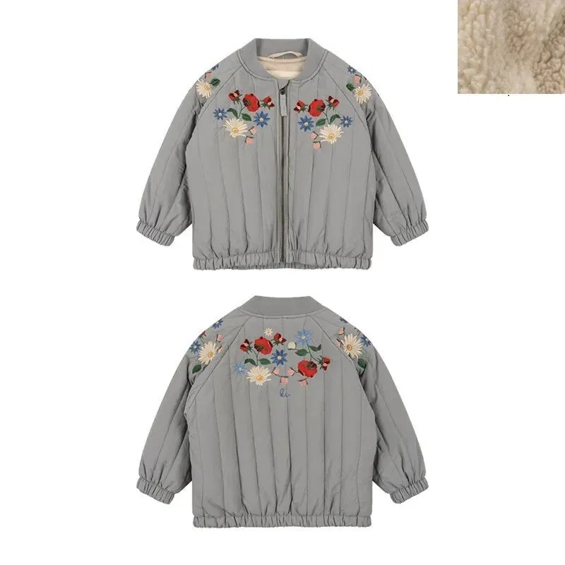 Children's Cozy Cartoon Bomber Jacket