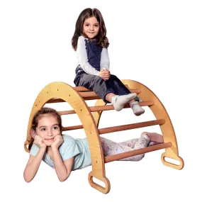 Climbing Arch & Rocker Balance - Montessori Climbers for Kids 1-7 y.o. | Beige