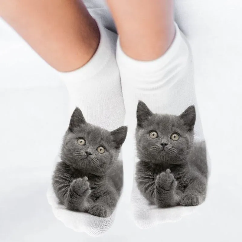 Cotton Ankle Cute Cat Socks