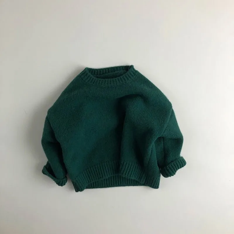 Cotton Crew Neck Knit Jumper