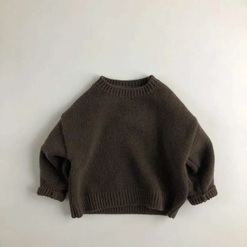 Cotton Crew Neck Knit Jumper