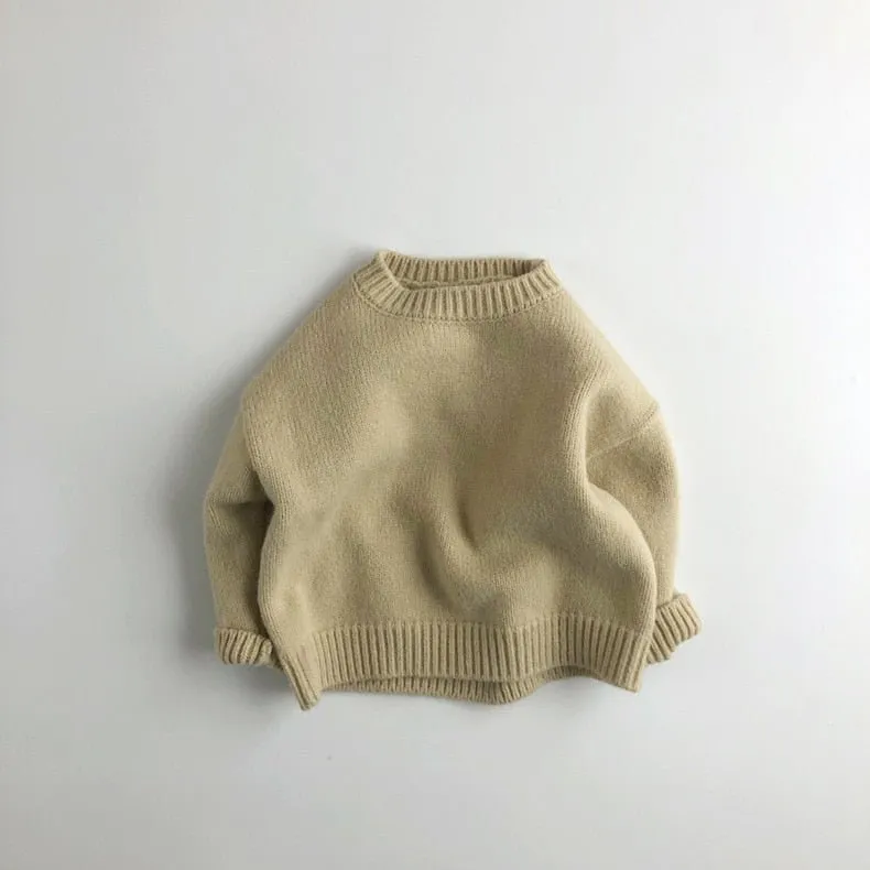 Cotton Crew Neck Knit Jumper