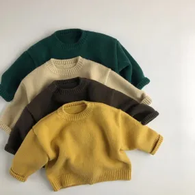 Cotton Crew Neck Knit Jumper