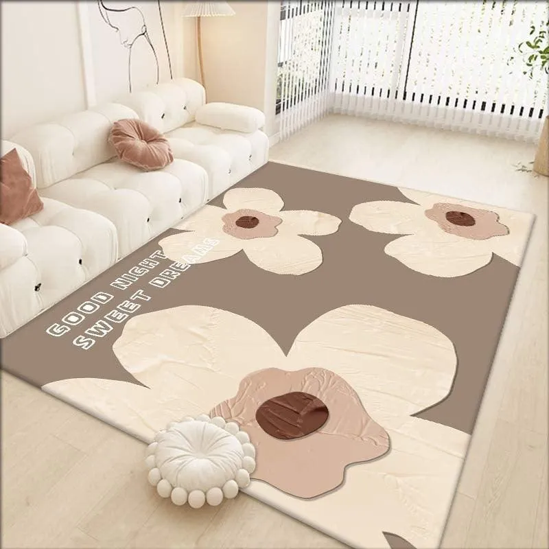 Cozy Cartoon Printed Polyester Table Carpet - Various Sizes and Non-Slip