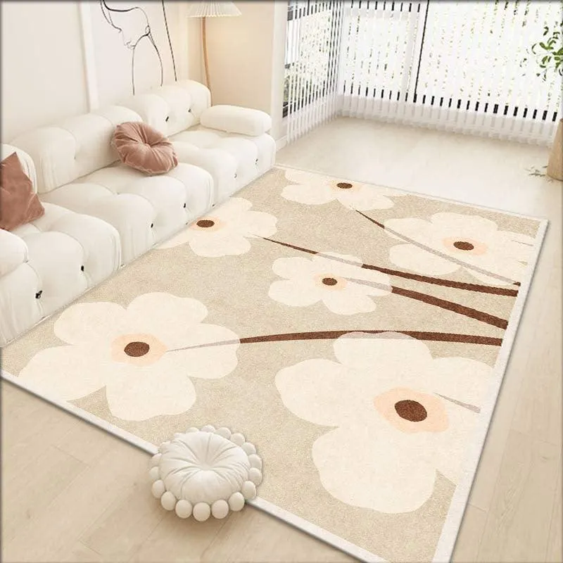 Cozy Cartoon Printed Polyester Table Carpet - Various Sizes and Non-Slip