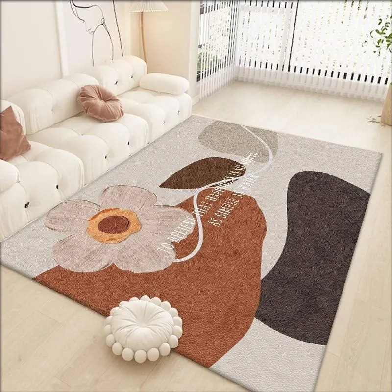 Cozy Cartoon Printed Polyester Table Carpet - Various Sizes and Non-Slip