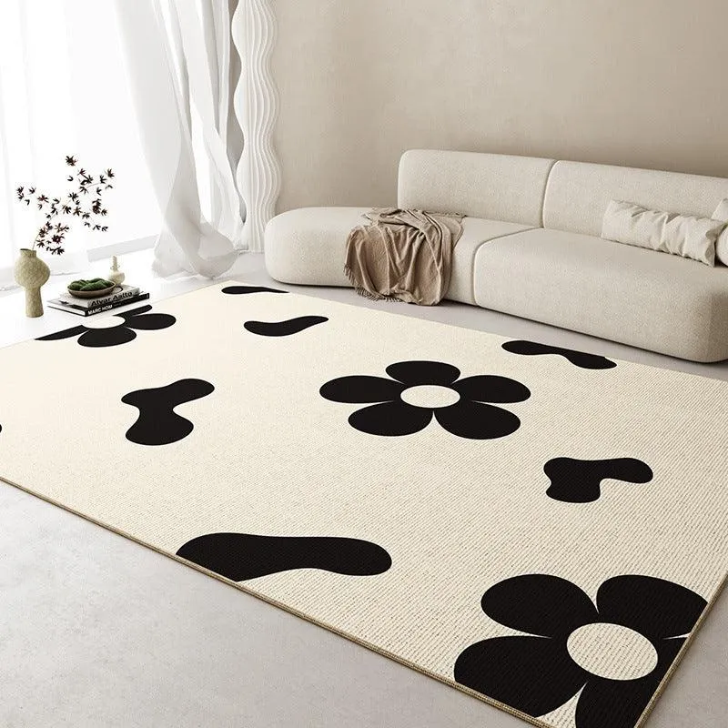 Cozy Cartoon Printed Polyester Table Carpet - Various Sizes and Non-Slip