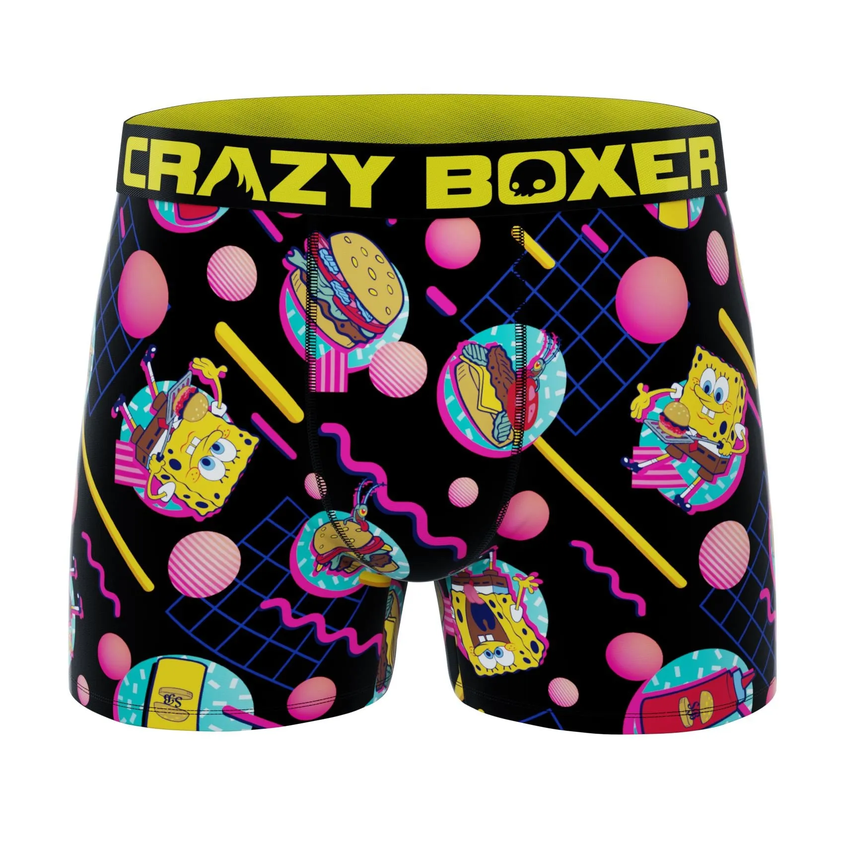 CRAZYBOXER Spongebob HEAT   EPON Men's Boxer Briefs (3 pack)