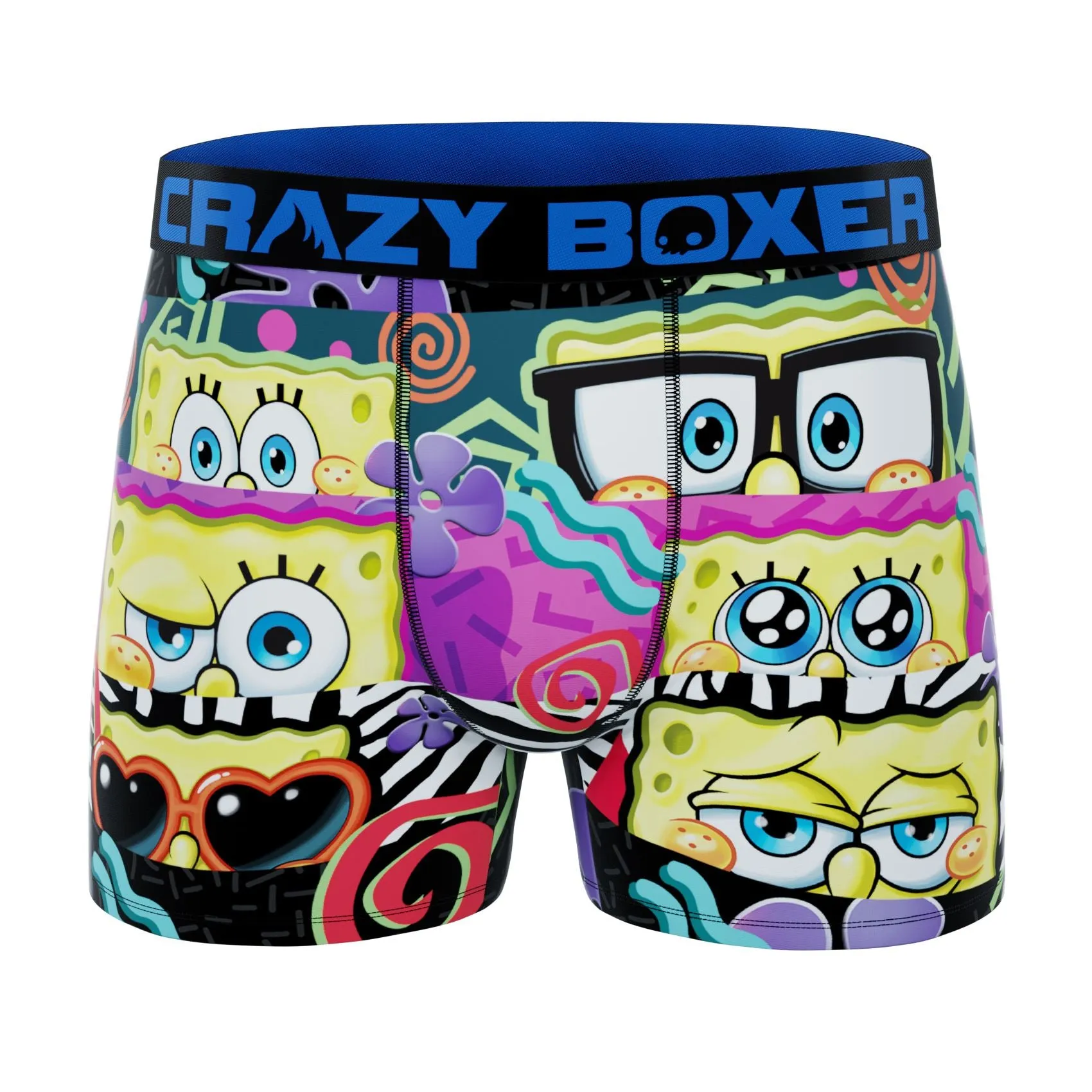 CRAZYBOXER Spongebob HEAT   EPON Men's Boxer Briefs (3 pack)