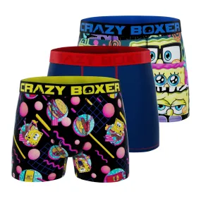 CRAZYBOXER Spongebob HEAT   EPON Men's Boxer Briefs (3 pack)