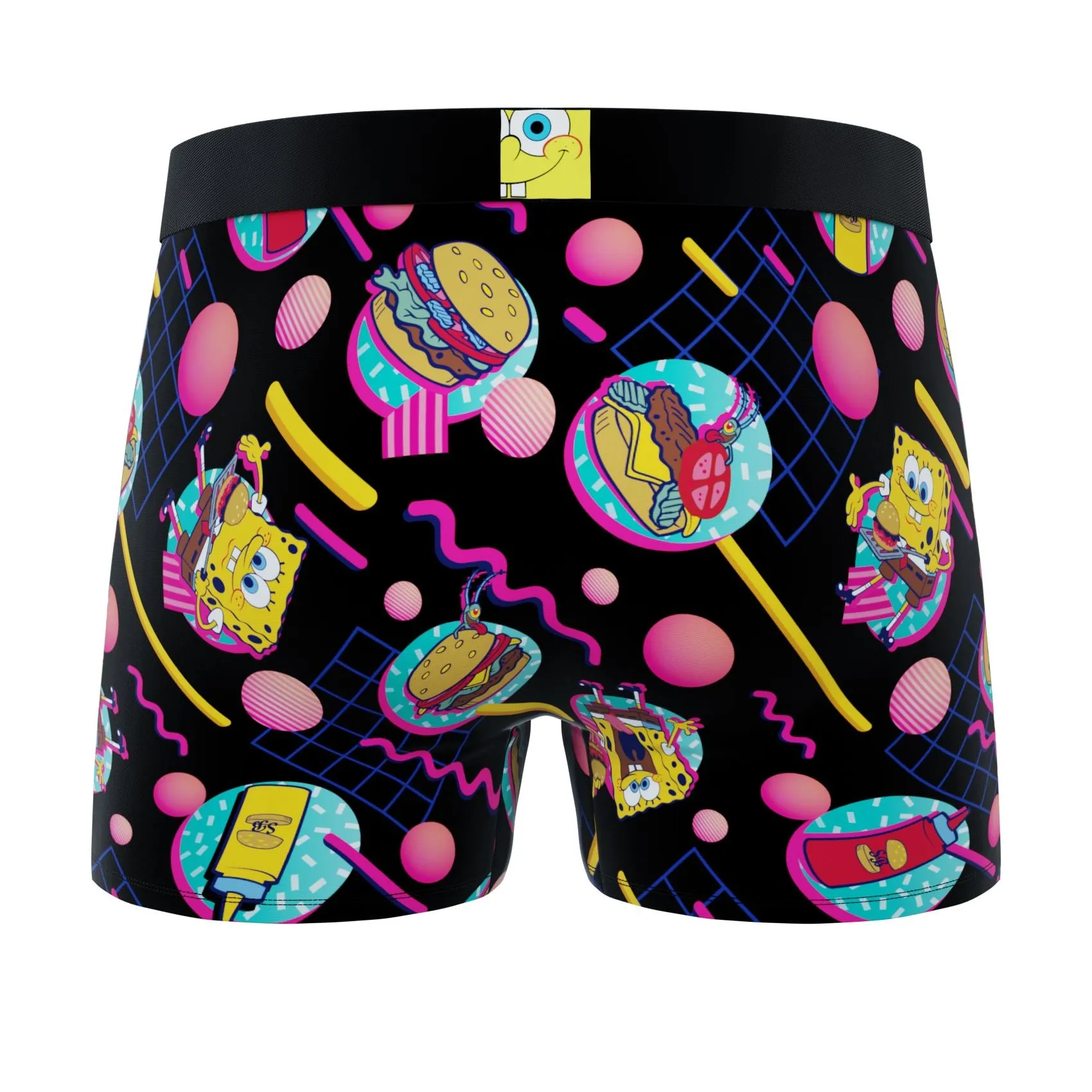 CRAZYBOXER Spongebob HEAT   EPON Men's Boxer Briefs (3 pack)