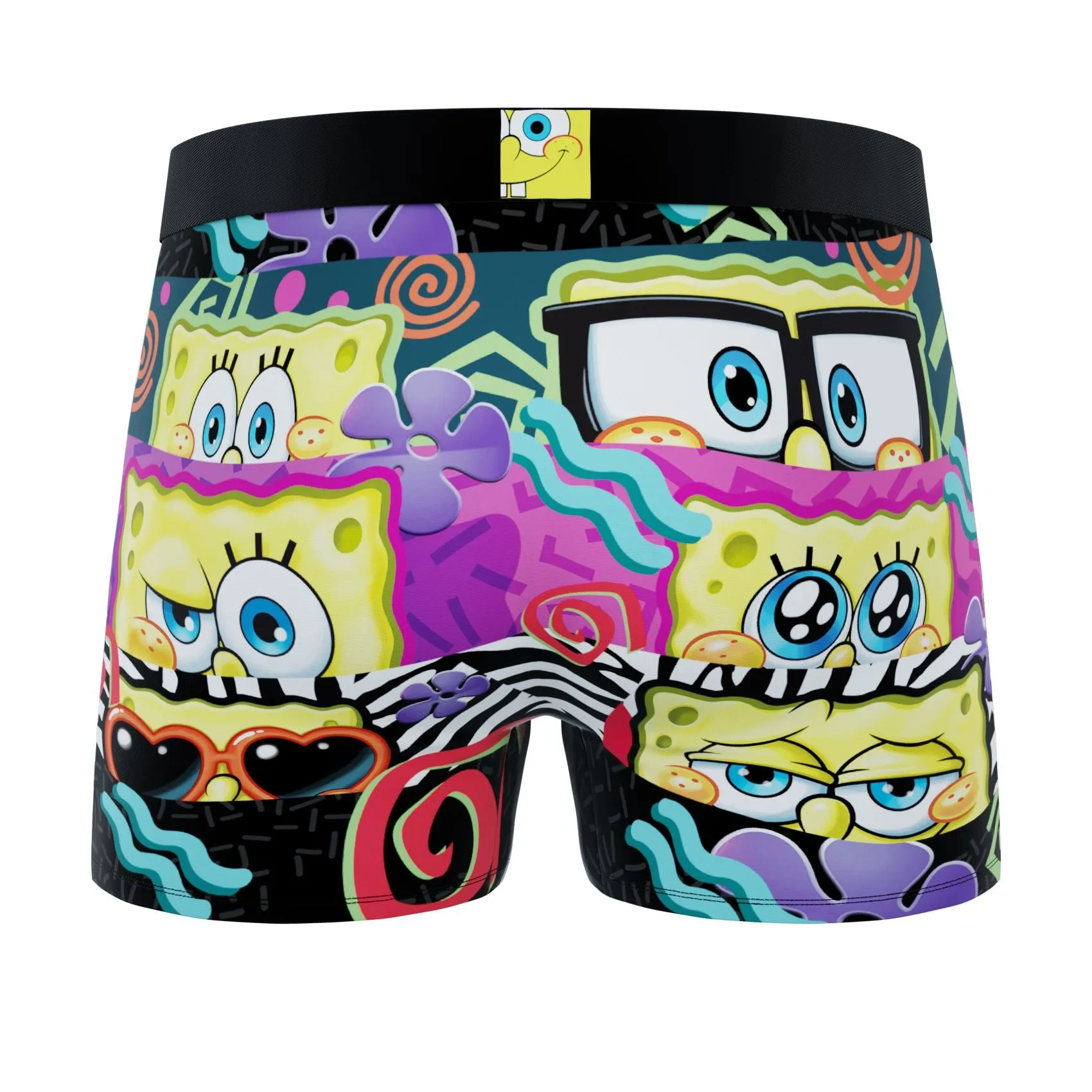 CRAZYBOXER Spongebob HEAT   EPON Men's Boxer Briefs (3 pack)