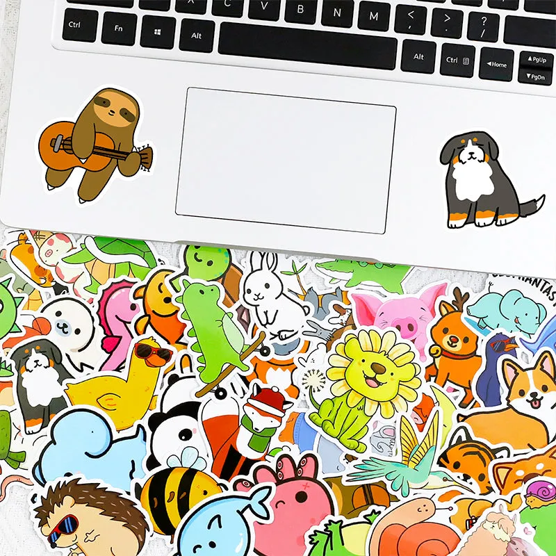 Cute Cartoon Animal Kid Journal Vinyl Sticker